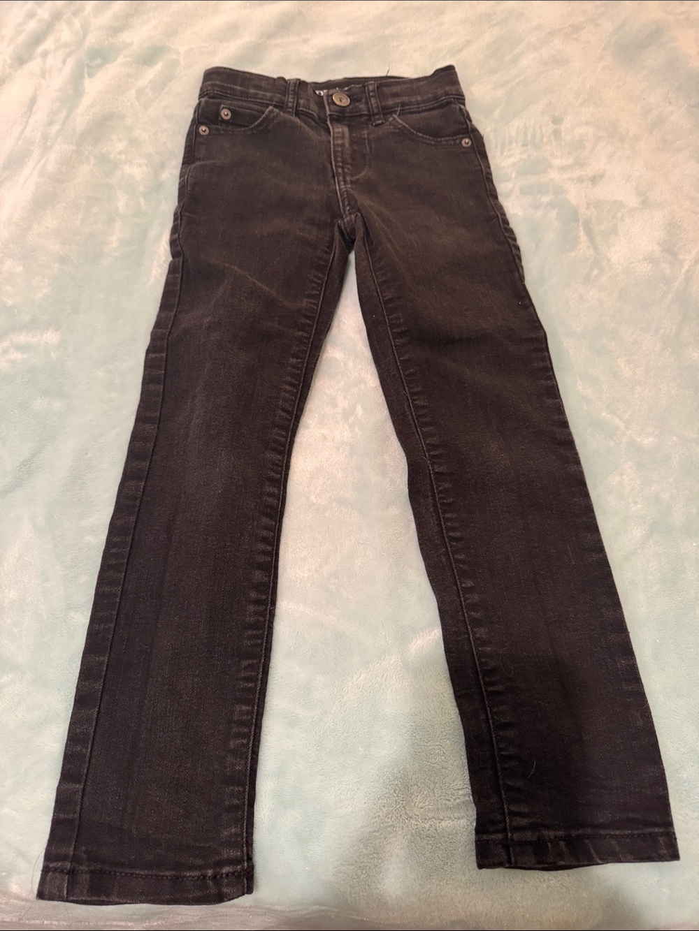 Place Boys Black Straight-Leg Jeans